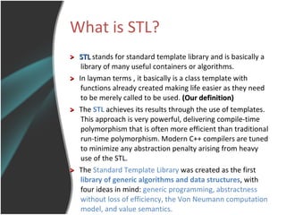 STL ALGORITHMS | PPT