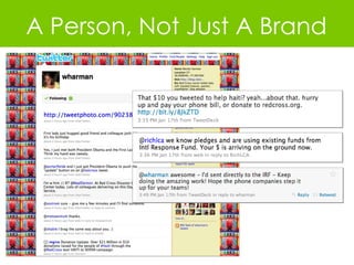A Person, Not Just A Brand 