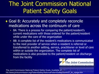 Transitions of Care Medication Safety | PPTX
