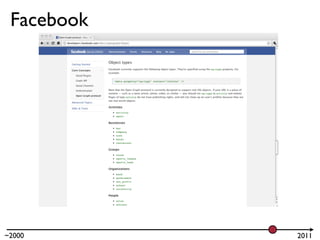 Facebook




~2000       2011
 