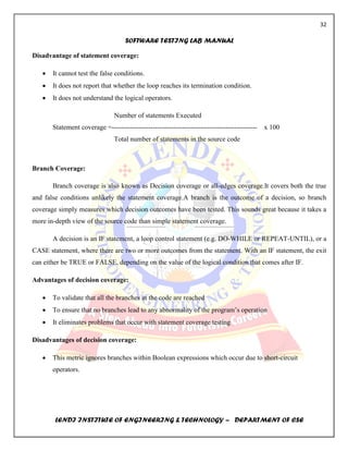 Testing lab manual Testing lab manual sqa | PDF