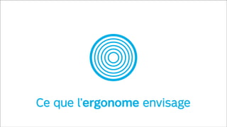 Ce que l’ergonome envisage

 