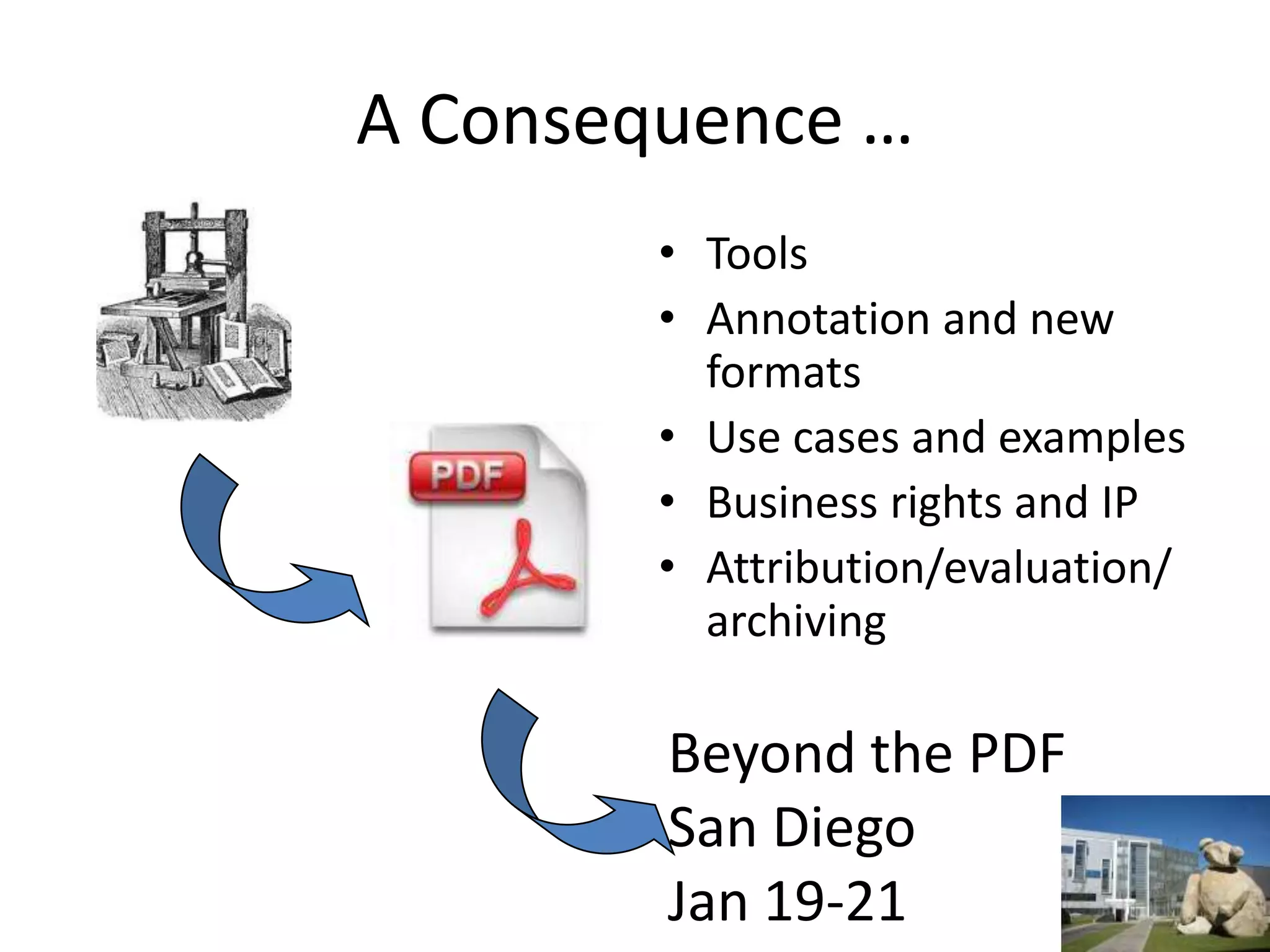 Mashup with Content from Other Articles / DataDoable?Sure its happening already, but at the level of the article not the nano publicationNano implies being part of the research processScientific Discourse in the Future