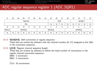 Sequence Register stm32-adc.pdf tài liệu vi xử lý Bách Khoa CO3009 | PDF