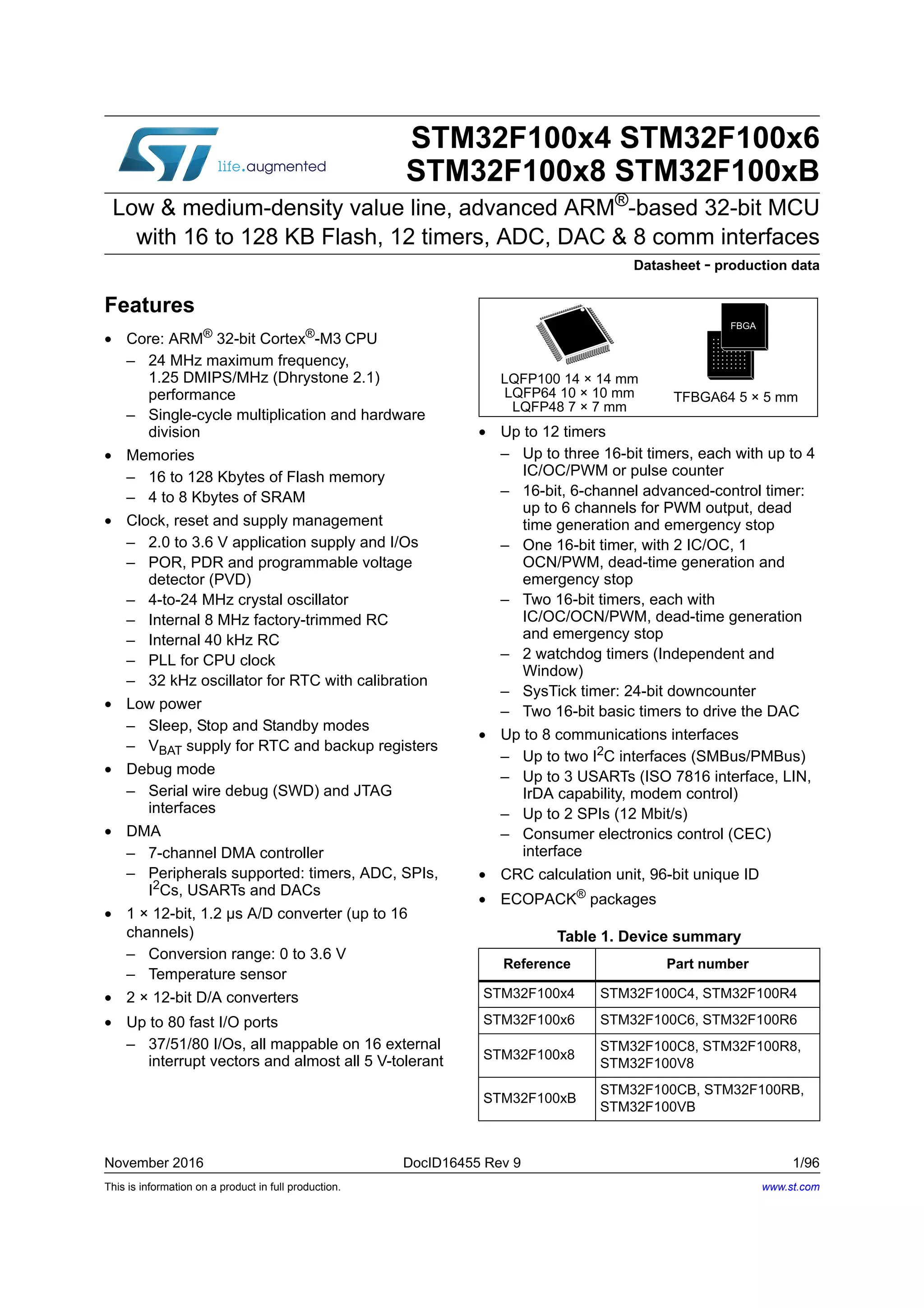 Stm32f100 | PDF