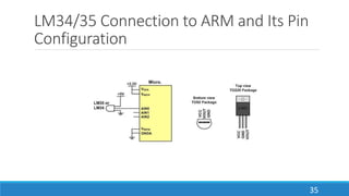 LM34/35 Connection to ARM and Its Pin
Configuration
35
 