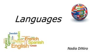 Languages
Nadia DiNiro
 