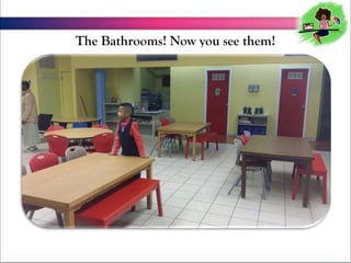 The Bathrooms! Now you see them!

 