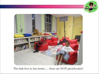 The kids love it, but notice. these are NOT preschoolers!

 