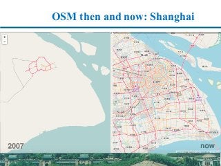 OSM then and now: Shanghai
 