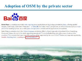 Adoption of OSM by the private sector
 