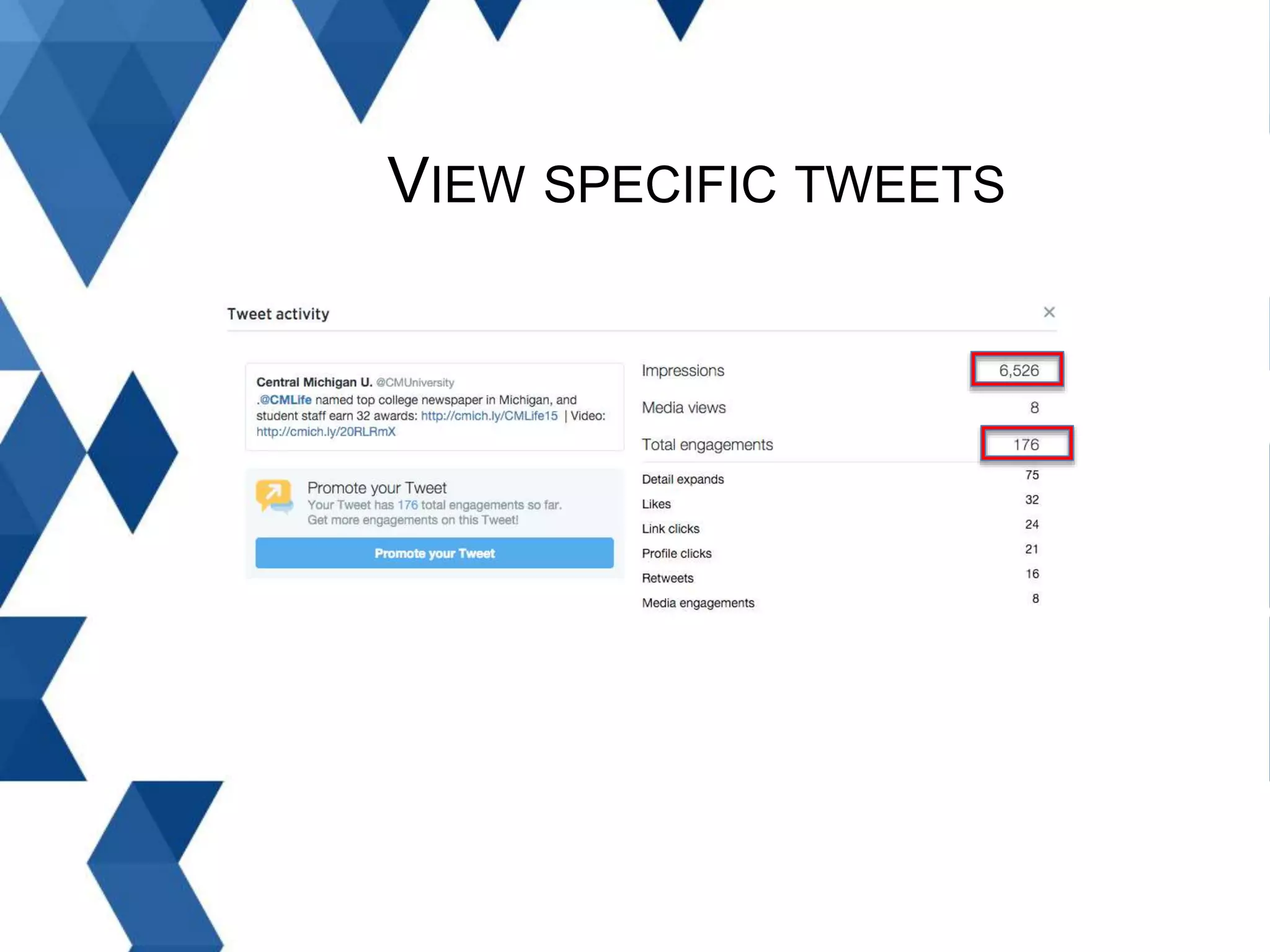 VIEW SPECIFIC TWEETS
 
