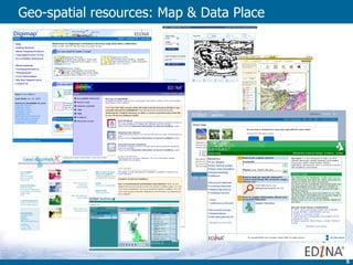 Geo-spatial resources: Map & Data Place  