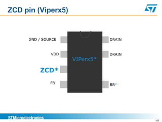 ZCD pin (Viperx5)


     GND / SOURCE              DRAIN



              VDD              DRAIN
                    VIPerx5*

         ZCD*
              FB               BR*+




                                       107
 
