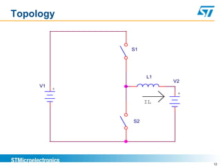 Topology


              S1




                   L1
                        V2
     V1
          +
                         +
                   IL


              S2




                             12
 