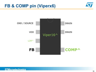 FB & COMP pin (Viperx6)


     GND / SOURCE              DRAIN



             VDD               DRAIN
                    Viper16^
             LIM^



             FB                COMP^




                                       95
 