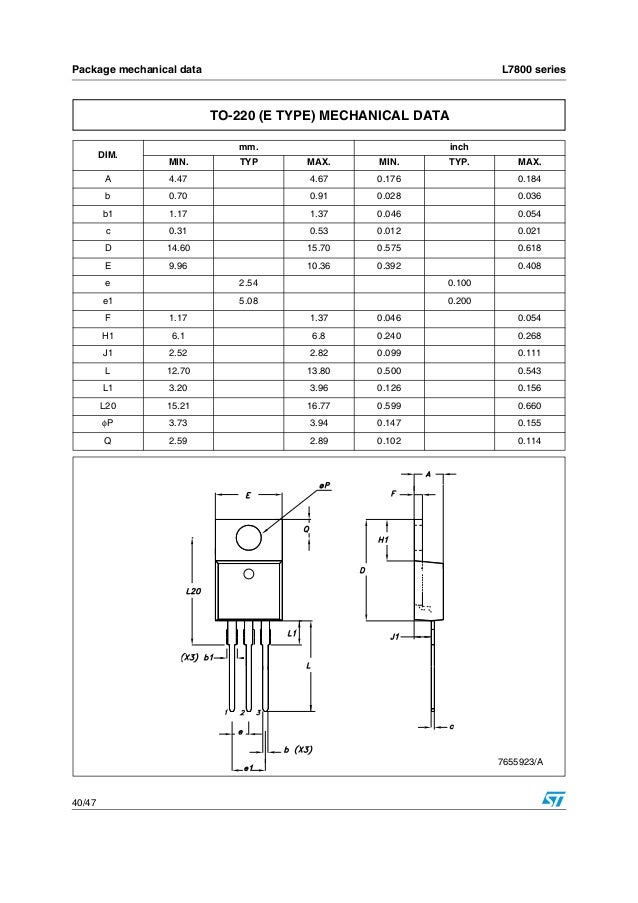 St microelectronics l7815-cv-datasheet