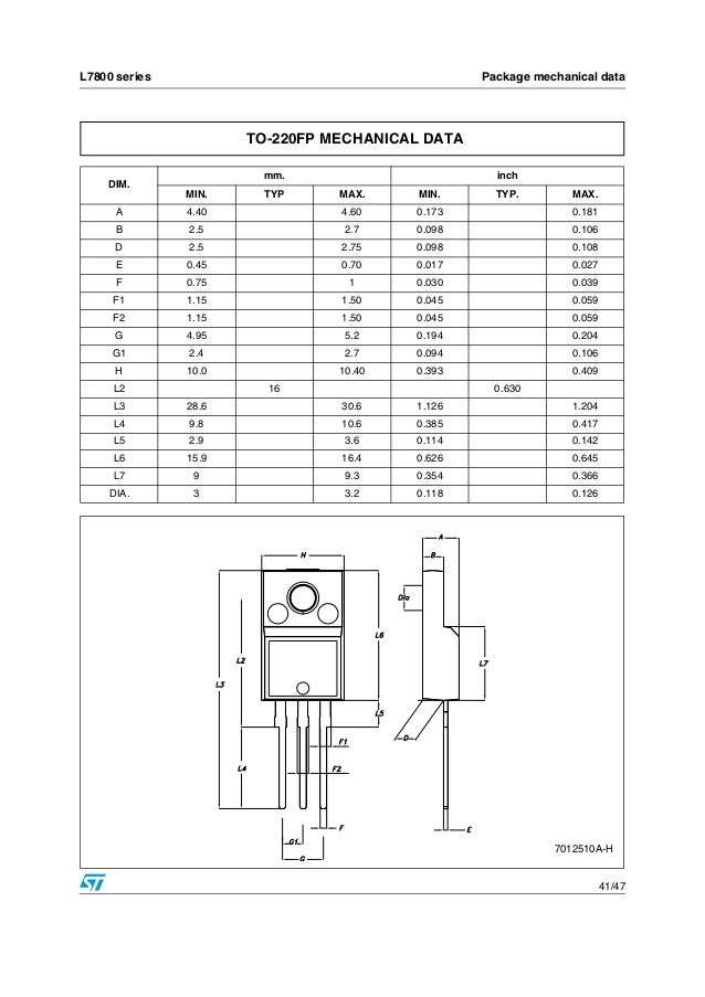 St microelectronics l7815-cv-datasheet
