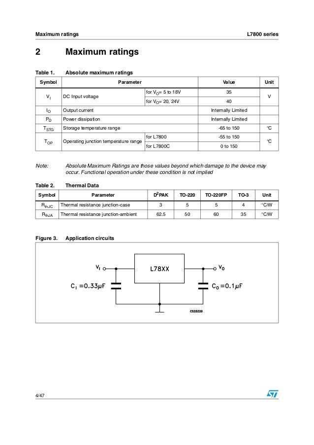 St microelectronics l7815-cv-datasheet