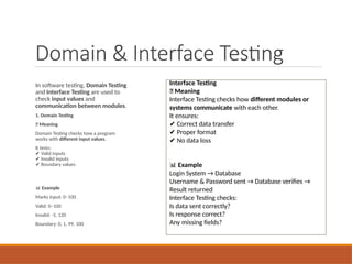 STM_Unit of software testing and management | PPTX