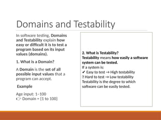STM_Unit of software testing and management | PPTX