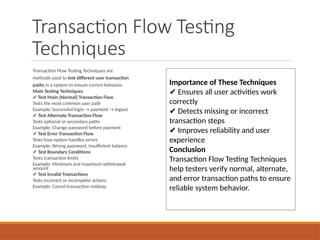 STM_Unit of software testing and management | PPTX