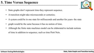 State, State Graphs and Transition testing: state graphs, good & bad ...