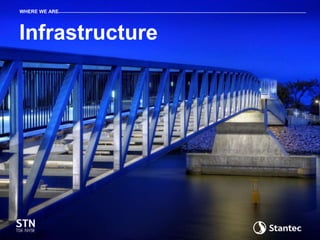 Infrastructure
WHERE WE ARE
 
