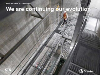 We are continuing our evolution
WHAT WE HAVE ACCOMPLISHED
 