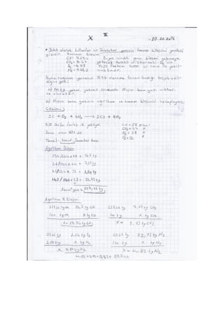 Kimya Mühendisliği Proses Stokiyometri Ders Notları 3