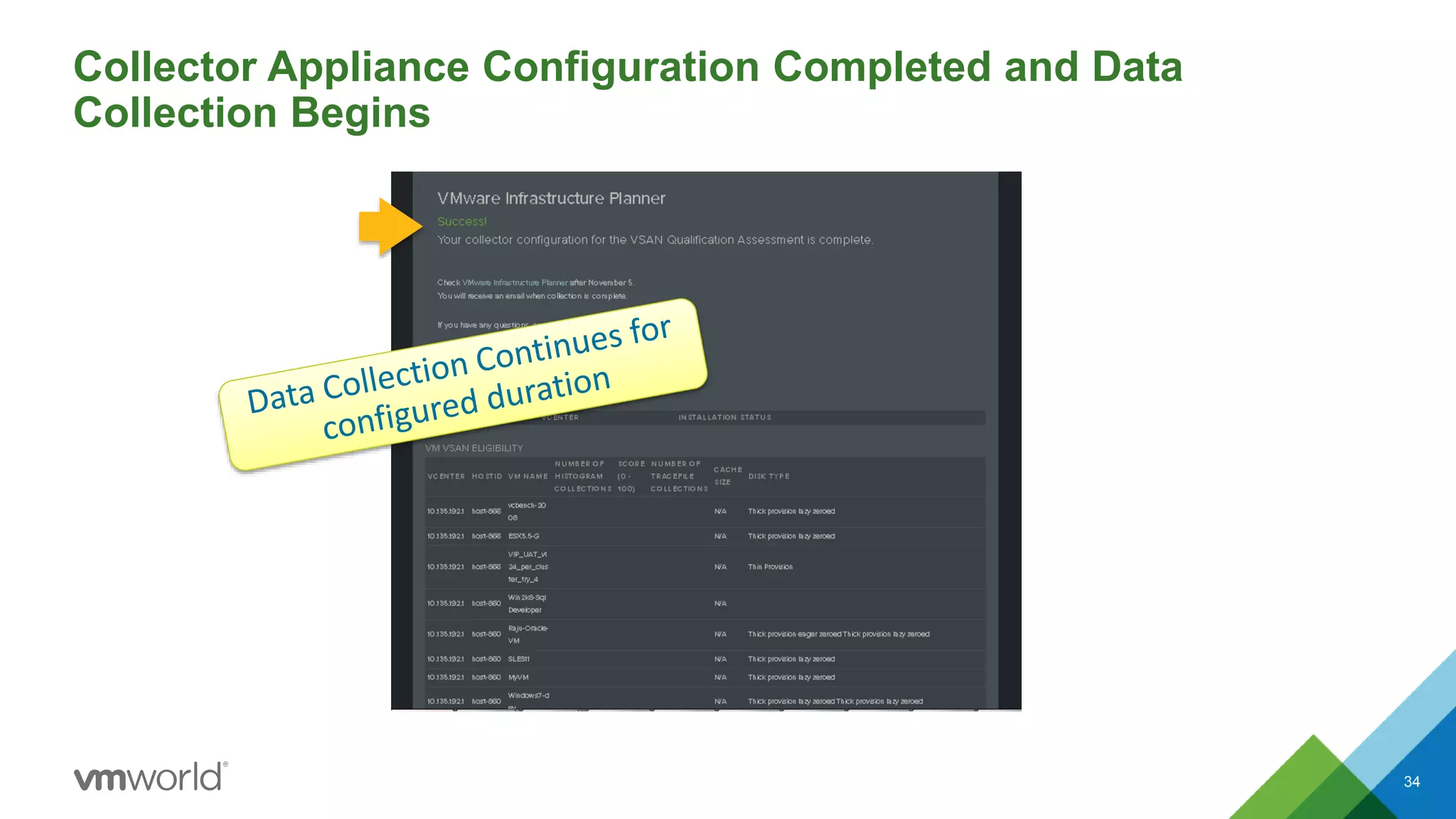 Collector Appliance Configuration Completed and Data
Collection Begins
34
 