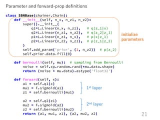 Learning stochastic neural networks with Chainer | PDF