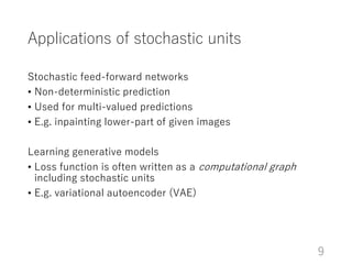 Learning stochastic neural networks with Chainer | PDF