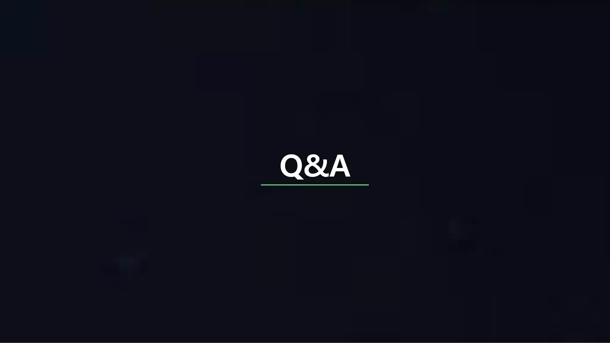 Q&A
 