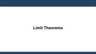 Limit Theorems
 