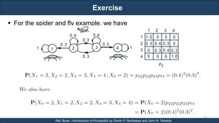 Exercise
RJEs: Remote job entry points
56
Ref. Book - Introduction to Probability by Dimitri P. Bertsekas and John N. Tsitsiklis
 For the spider and fly example, we have
 