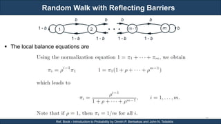 Random Walk with Reflecting Barriers
RJEs: Remote job entry points
79
Ref. Book - Introduction to Probability by Dimitri P. Bertsekas and John N. Tsitsiklis
 The local balance equations are
 