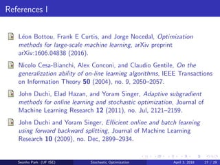Stochastic optimization from mirror descent to recent algorithms | PPT