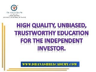 Stock Market Tutorials by Dhanashri Academy