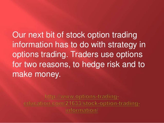 Information about stock options