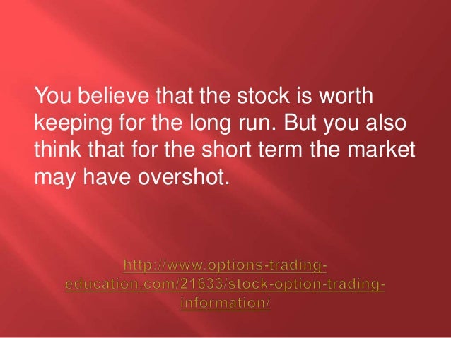 Information about stock options