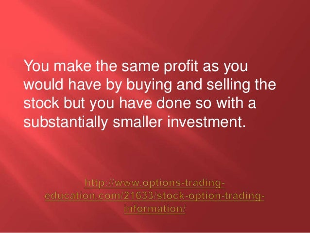 Information about stock options