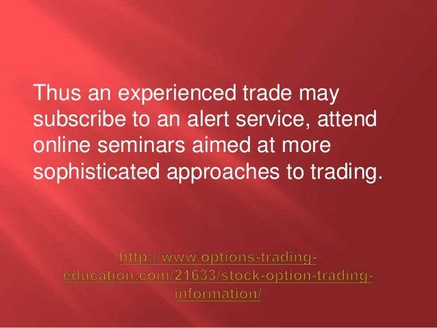 Stock option trading