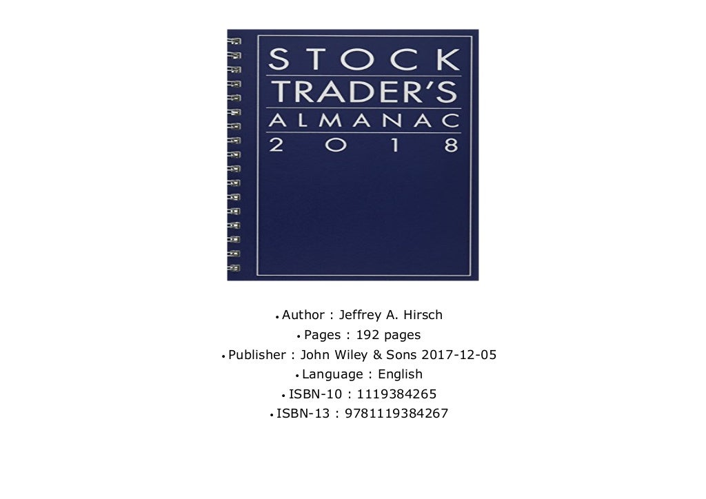 [Read] Stock Trader s Almanac 2018 (Almanac Investor Series) PDF books