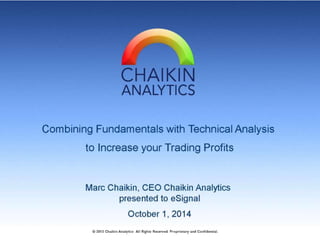 How Chaikin Analytics Helps You Make More Money - Stock Analysis and Tips