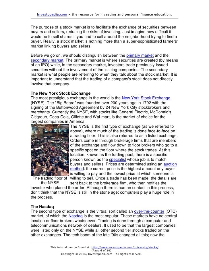 Forex basics investopedia