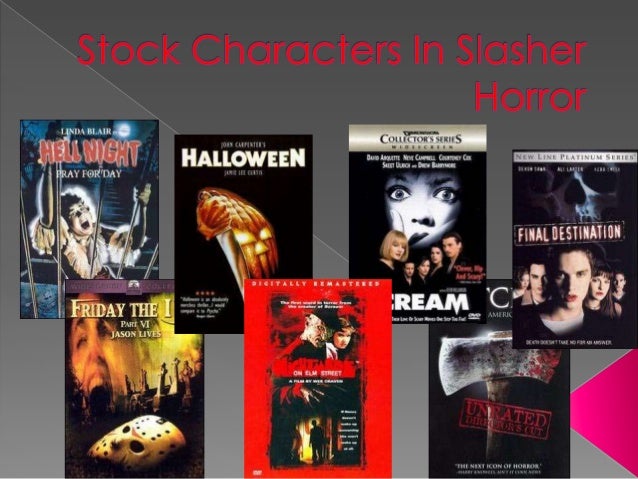 Stock characters in slasher horror