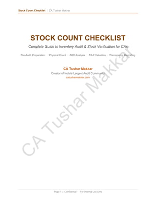 Stock Checker Document.pdf Stock_Count_Checklist_CA_Tushar_Makkar.pdf