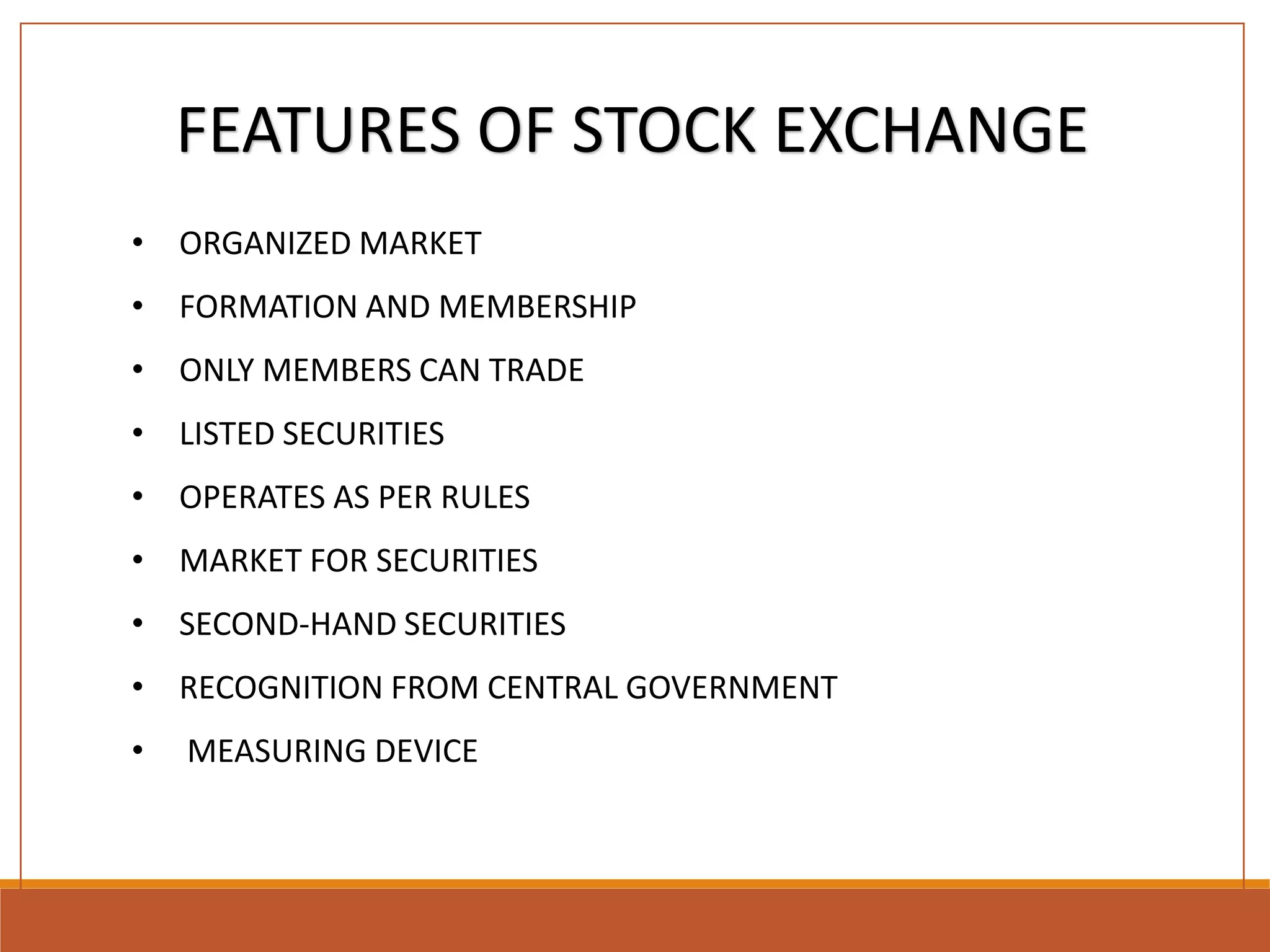 Stock Exchanges In India Pptx