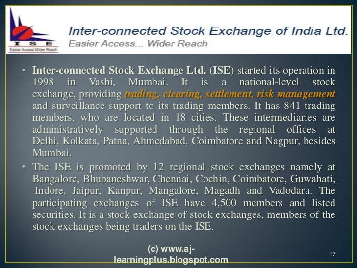 Stock Exchanges in India part I